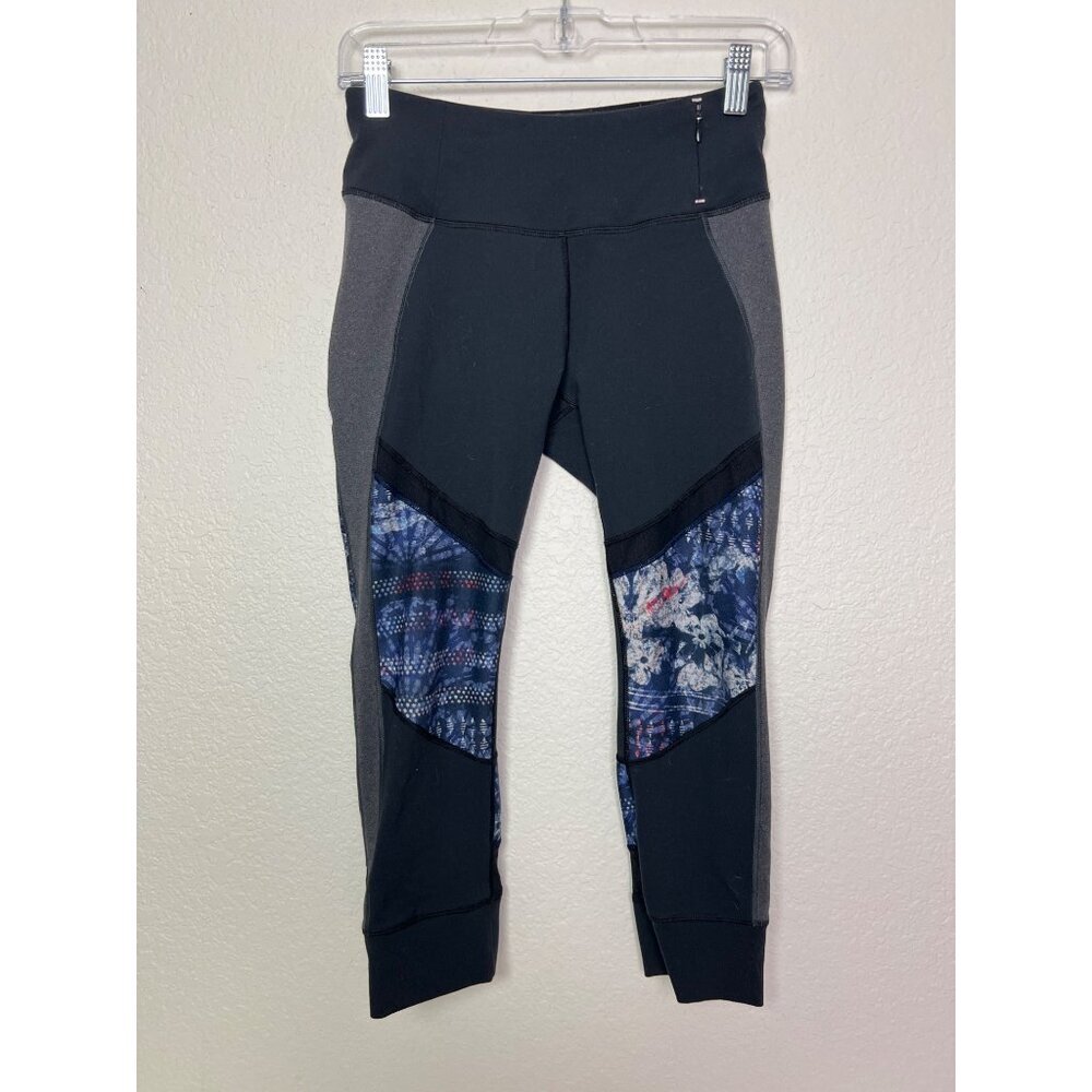 Women’s Calia cropped leggings floral accent workout pants S